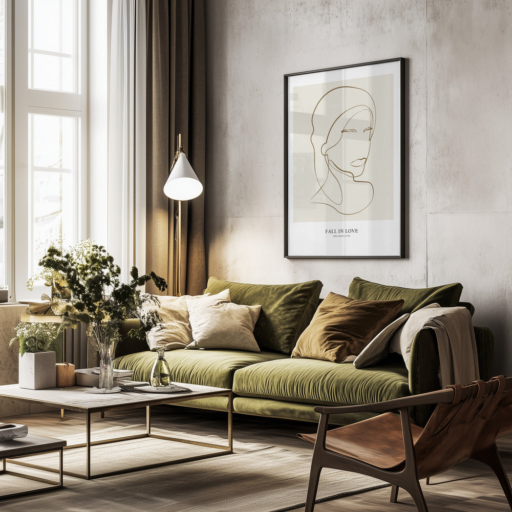 Woman portrait - Poster / Art Print - interiör
