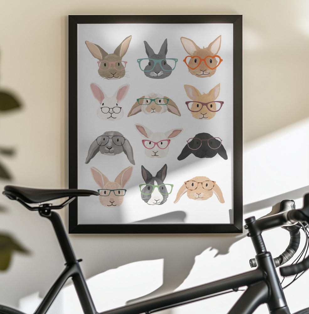 H Rabbits 2 - Poster / Art Print - interiör