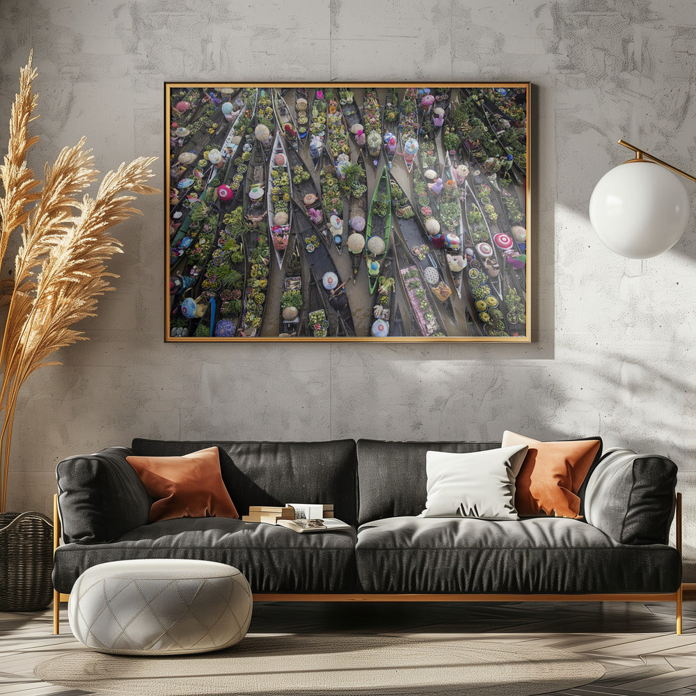 Pasar Terapung - Poster / Art Print - interiör