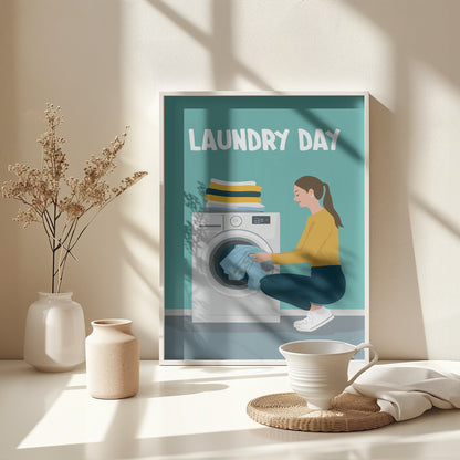 Laundry Day - Poster / Art Print - interiör
