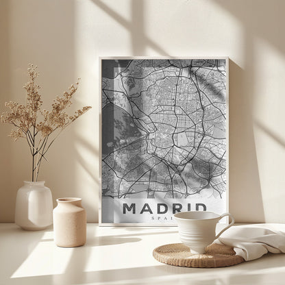 Madrid White - Poster / Art Print - interiör