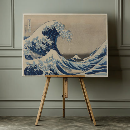 The Great Wave off Kanagawa - Poster / Art Print - interiör