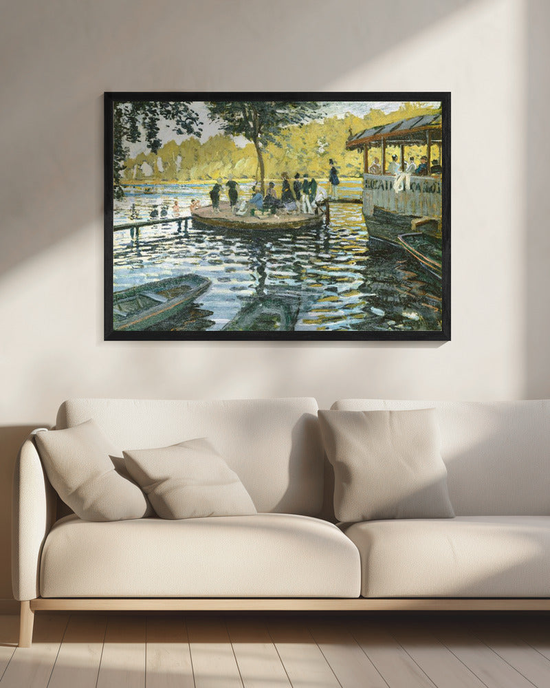 La Grenouillère (1869) By Claude Monet - Poster / Art Print - interiör