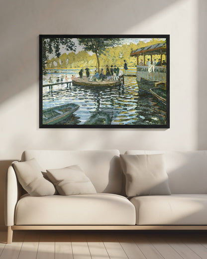 La Grenouillère (1869) By Claude Monet - Poster / Art Print - interiör