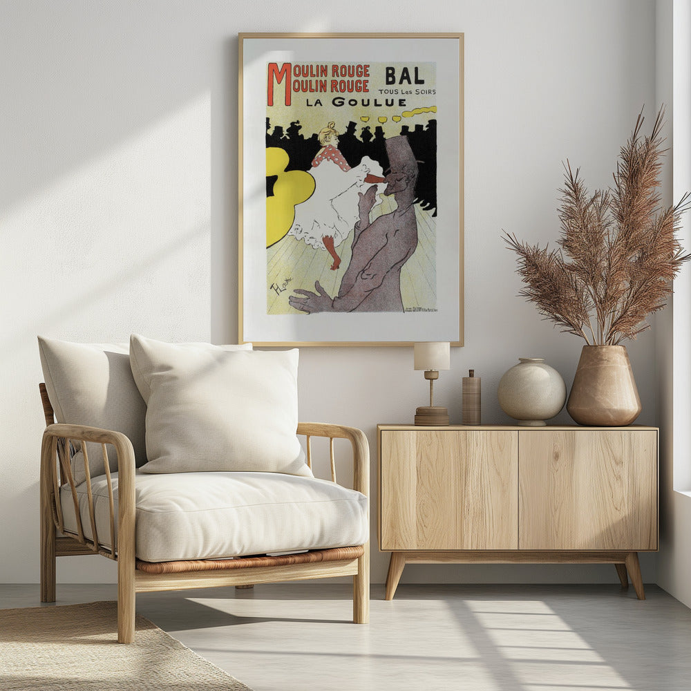 Affiche Pour Le Moulin Rouge la Goulue (1898 - Poster / Art Print - interiör