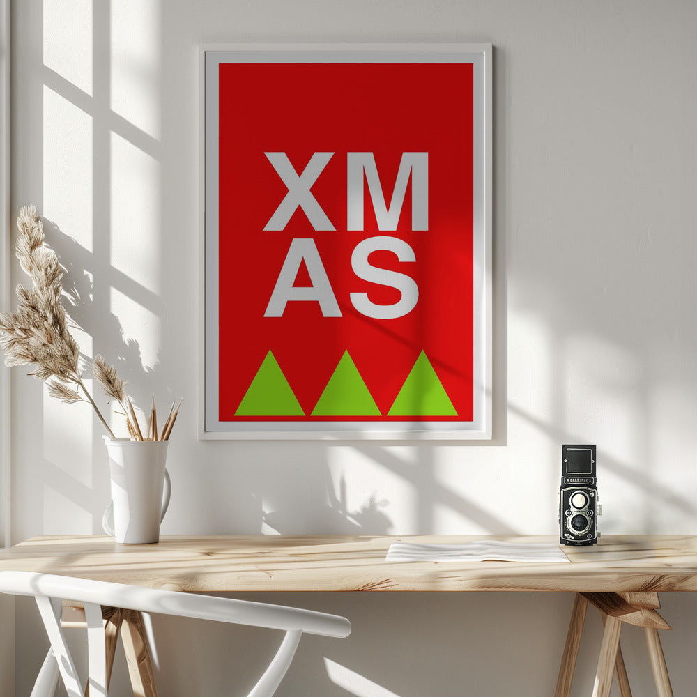 Bows and Baubles: Xmas Print Holiday Collection - Poster / Art Print - interiör