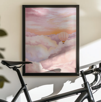 In the Clouds - Poster / Art Print - interiör