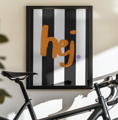Hej - Poster / Art Print - interiör