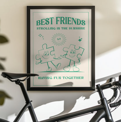 Best Friends - Poster / Art Print - interiör