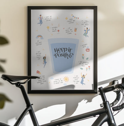 Keeptitpositive - Poster / Art Print - interiör