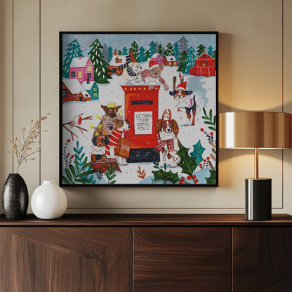 Christmas post - Poster / Art Print - interiör