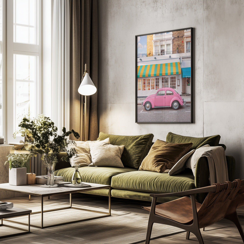 Pink Ride - Poster / Art Print - interiör