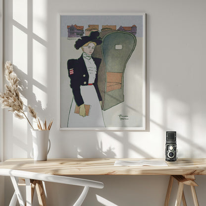 Woman Holding Book (ca. 1890–1907) - Poster / Art Print - interiör