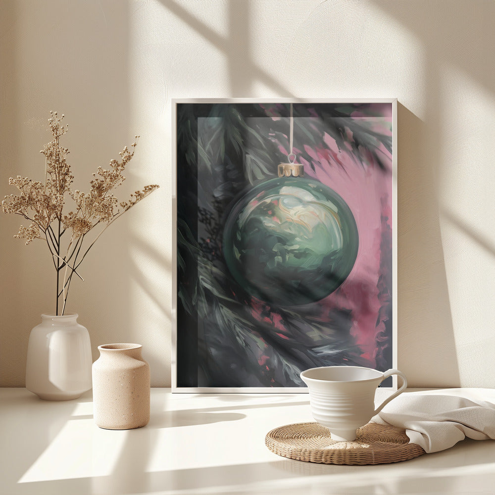 Christmas Bauble No 2 - Poster / Art Print - interiör