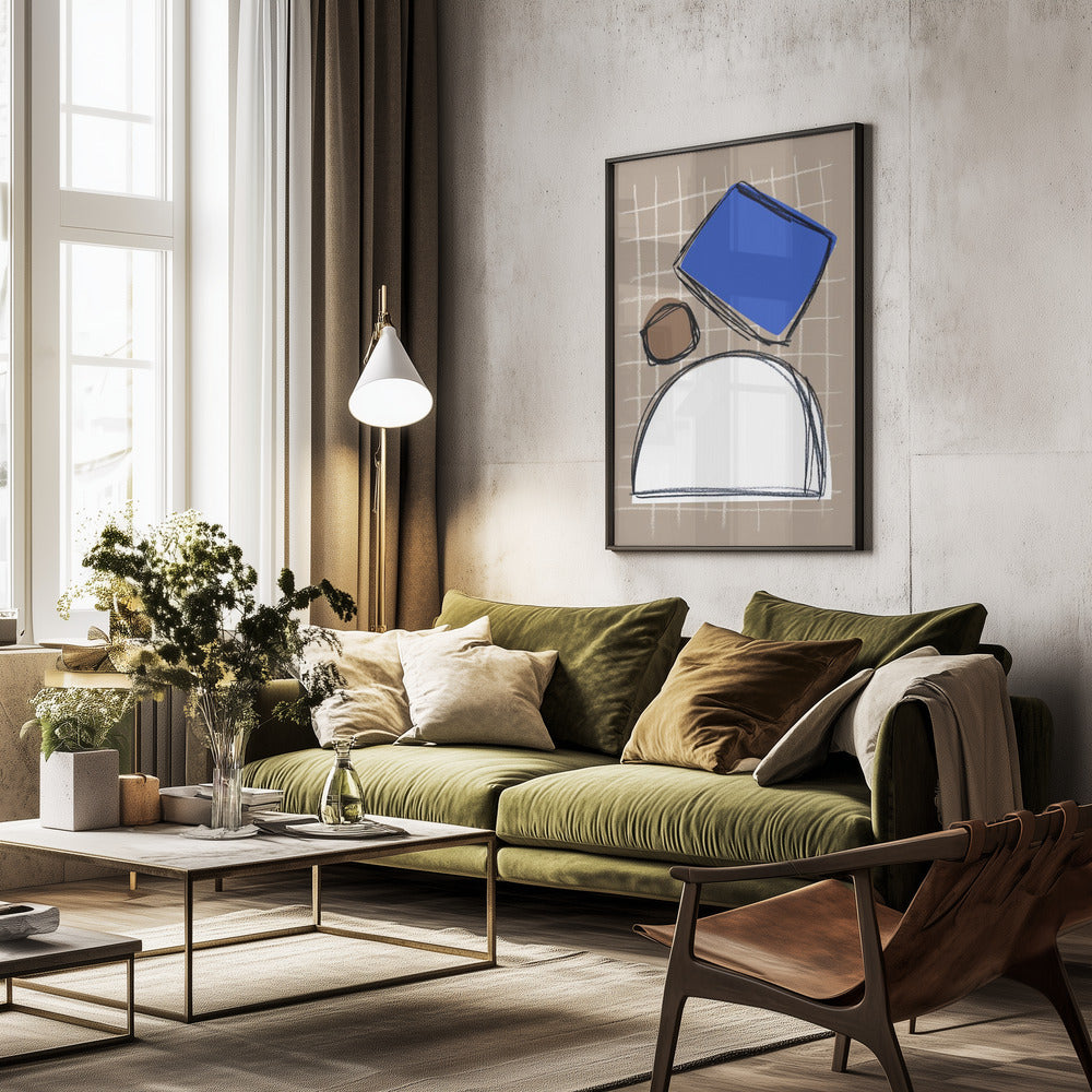 Shape Play 1 - Poster / Art Print - interiör