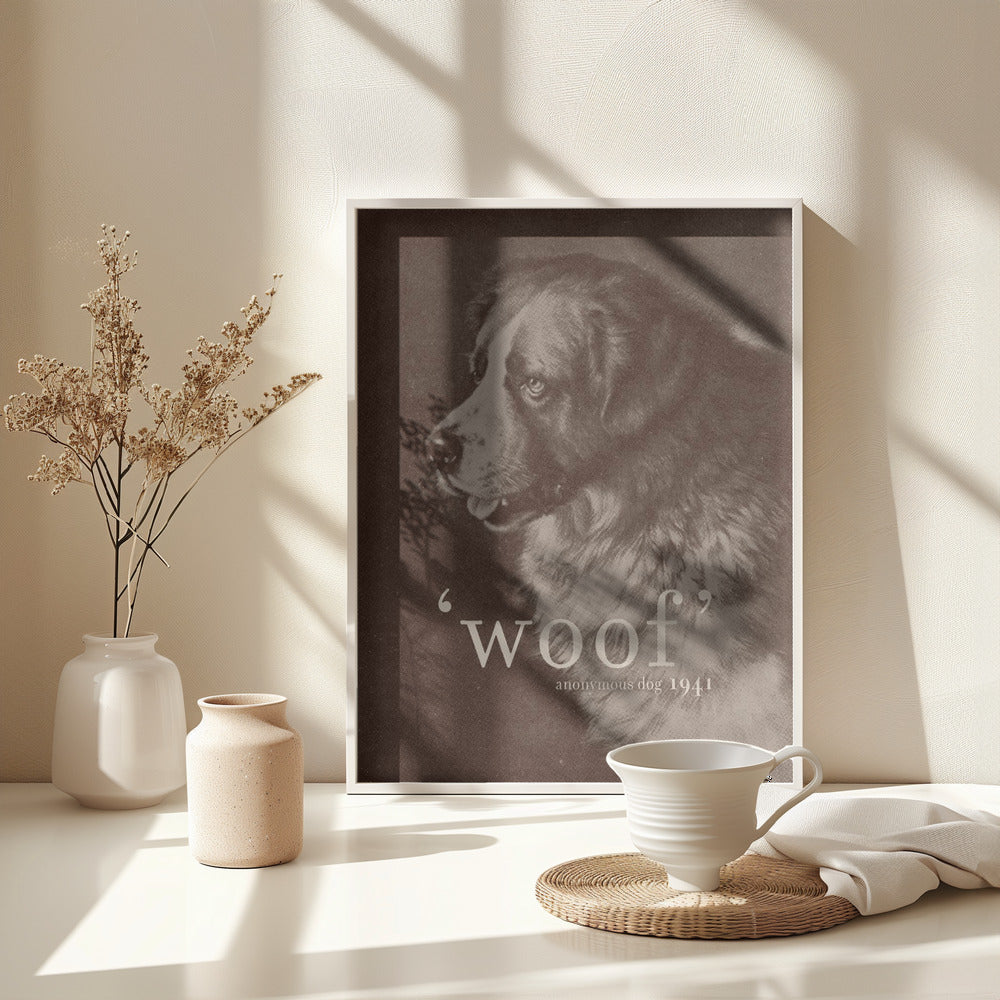 Famous Quote Dog - Poster / Art Print - interiör