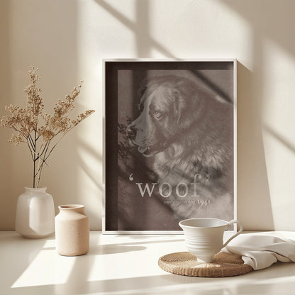 Famous Quote Dog - Poster / Art Print - interiör