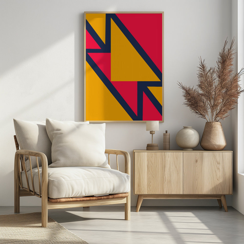 Bright Geometric #2 - Poster / Art Print - interiör