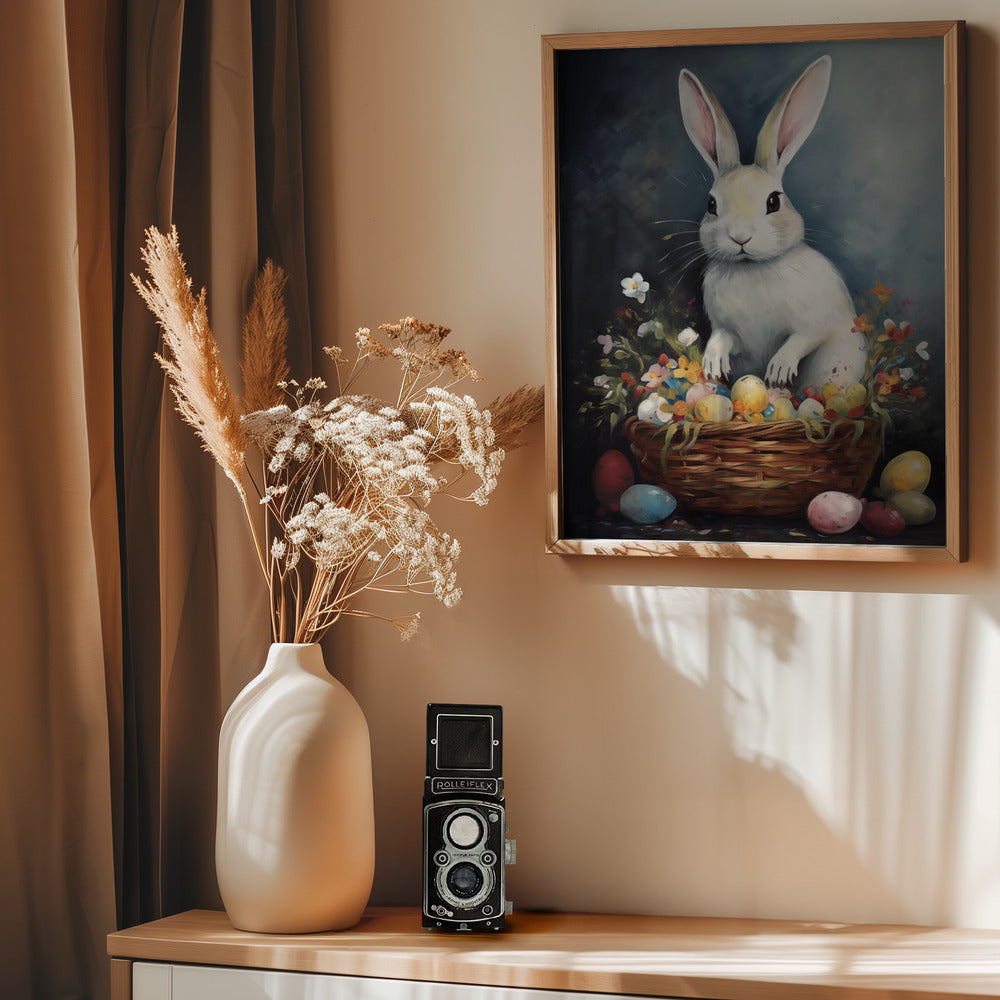 Happy Easter No 4 - Poster / Art Print - interiör