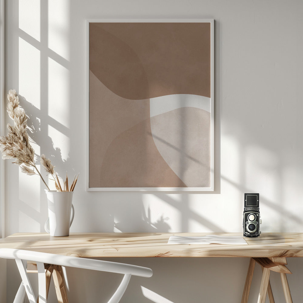 Boho watercolor strokes 5 - Poster / Art Print - interiör