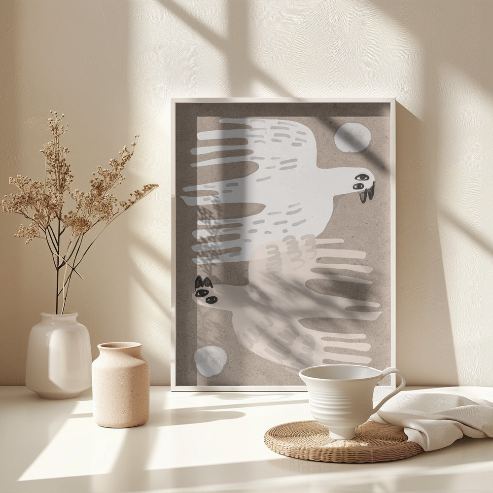 Dance Of The Birds - Poster / Art Print - interiör