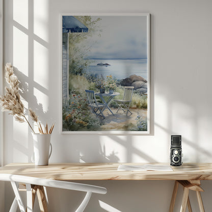 Summer Theme In Watercolor No 7 - Poster / Art Print - interiör