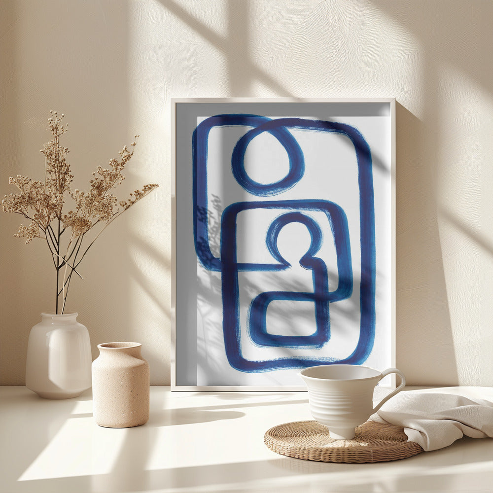 Blue Embrace - Poster / Art Print - interiör