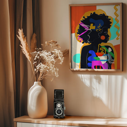 Modern Abstract Woman 4 - Poster / Art Print - interiör