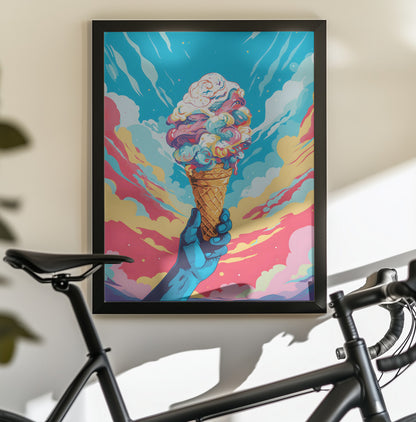 Ice Cream Pop Art - Poster / Art Print - interiör