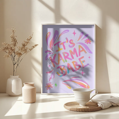 Karma Babe - Poster / Art Print - interiör