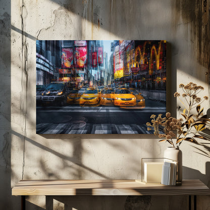 a taxi for christmas - Poster / Art Print - interiör