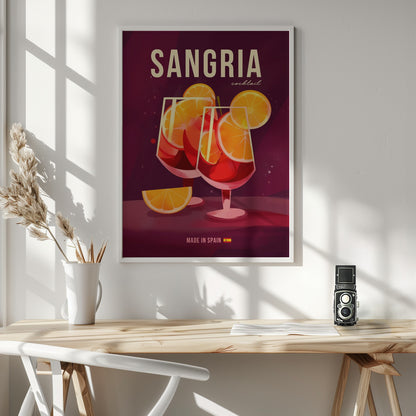 Sangria Cocktail - Poster / Art Print - interiör