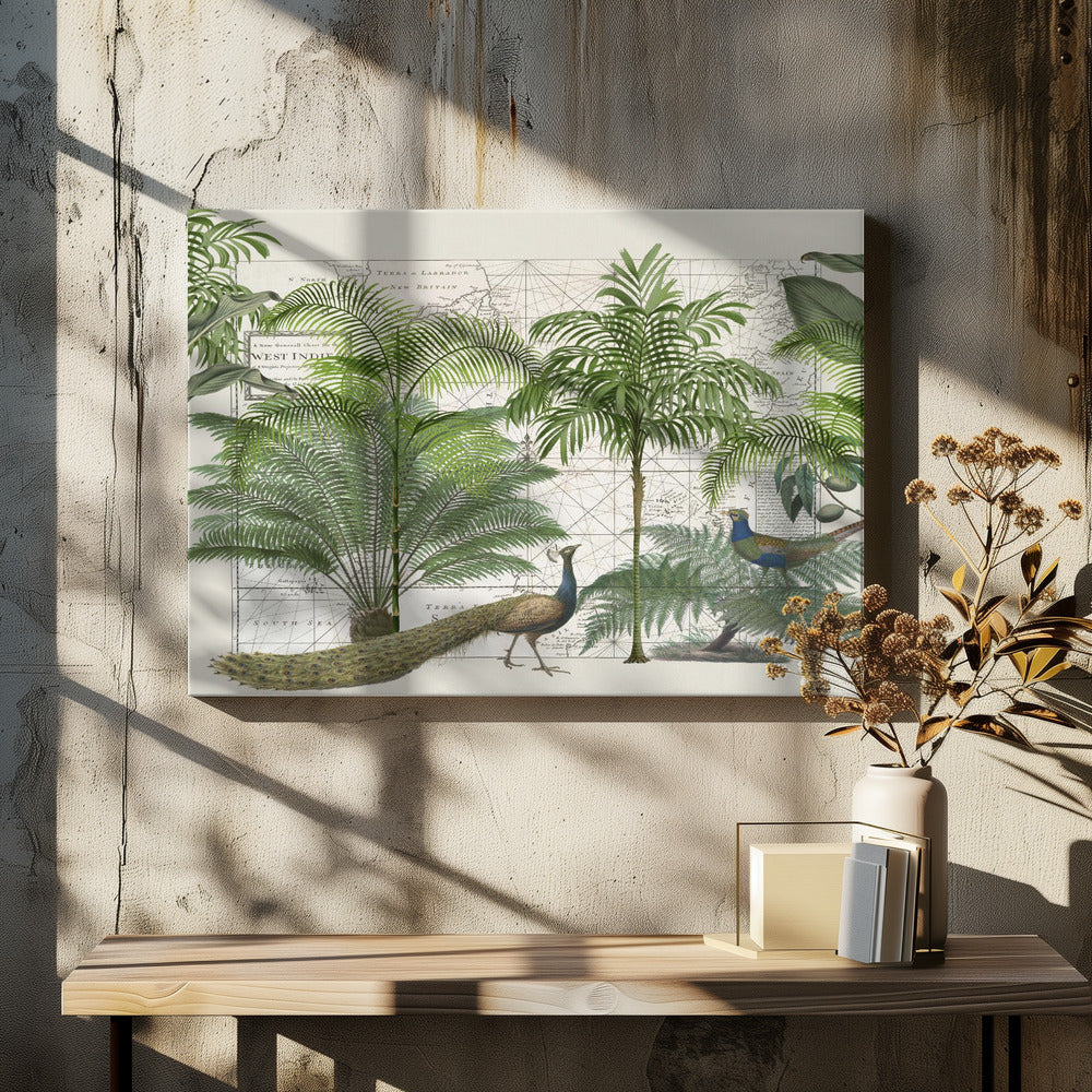 Tropical Empire No6 - Poster / Art Print - interiör