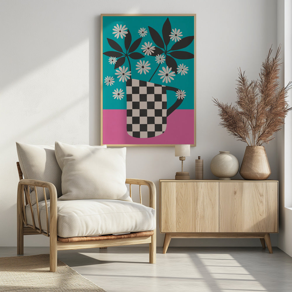 Daisy Daydreams 2 - Poster / Art Print - interiör