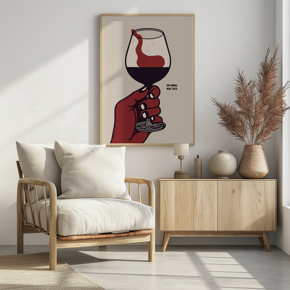 21st Annual Wine Taste - Poster / Art Print - interiör