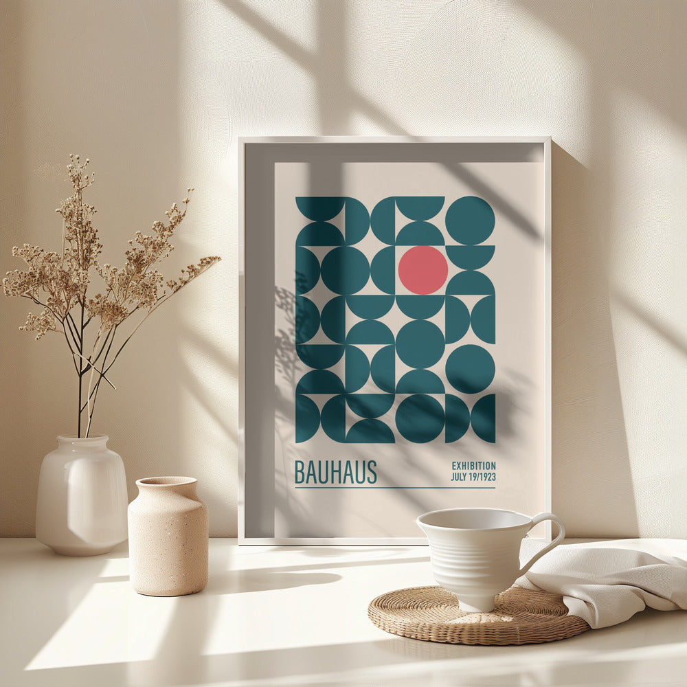 Bauhaus Mavi Kureler - Poster / Art Print - interiör