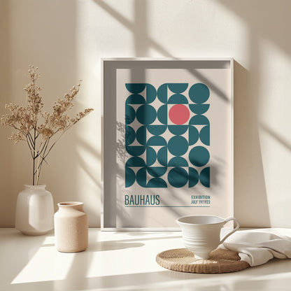 Bauhaus Mavi Kureler - Poster / Art Print - interiör