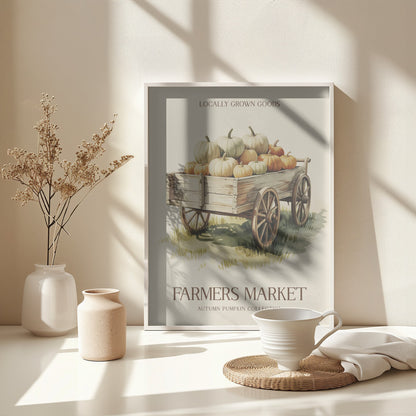Farmers Market Pumpkin - Poster / Art Print - interiör