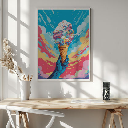 Ice Cream Pop Art - Poster / Art Print - interiör