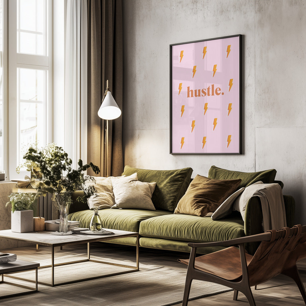 Hustle - Poster / Art Print - interiör