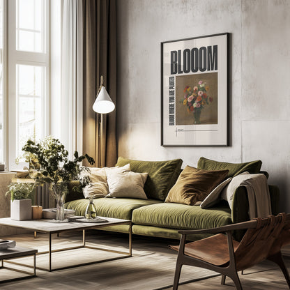 Vibrant Flower Still Life - Poster / Art Print - interiör