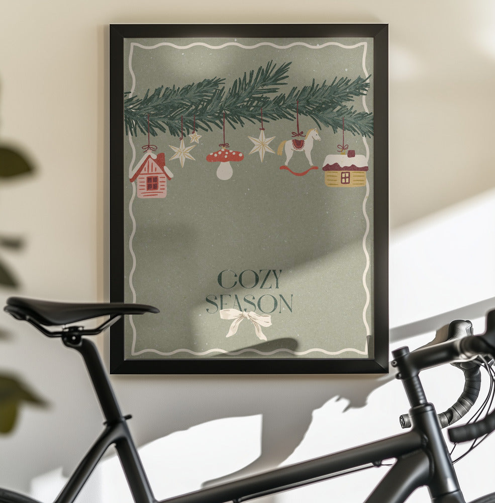 Toys on the Christmas tree - Poster / Art Print - interiör