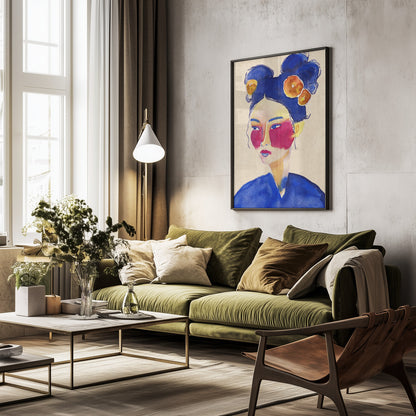Asian Girl - Poster / Art Print - interiör
