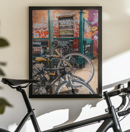 Brooklyn Bike II - Poster / Art Print - interiör
