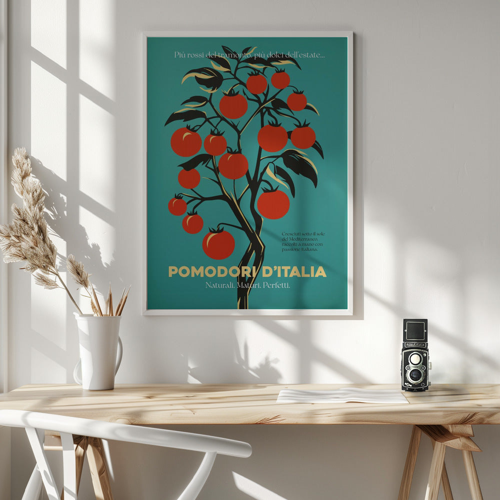 Vibrant Red Tomatoes - Poster / Art Print - interiör