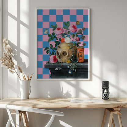 The Cheerfull Vanitas Still Life - Poster / Art Print - interiör