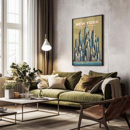 New York Skyline - Poster / Art Print - interiör