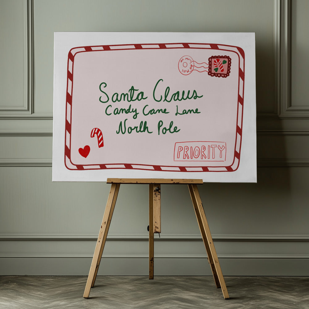 Letter to Santa - Poster / Art Print - interiör