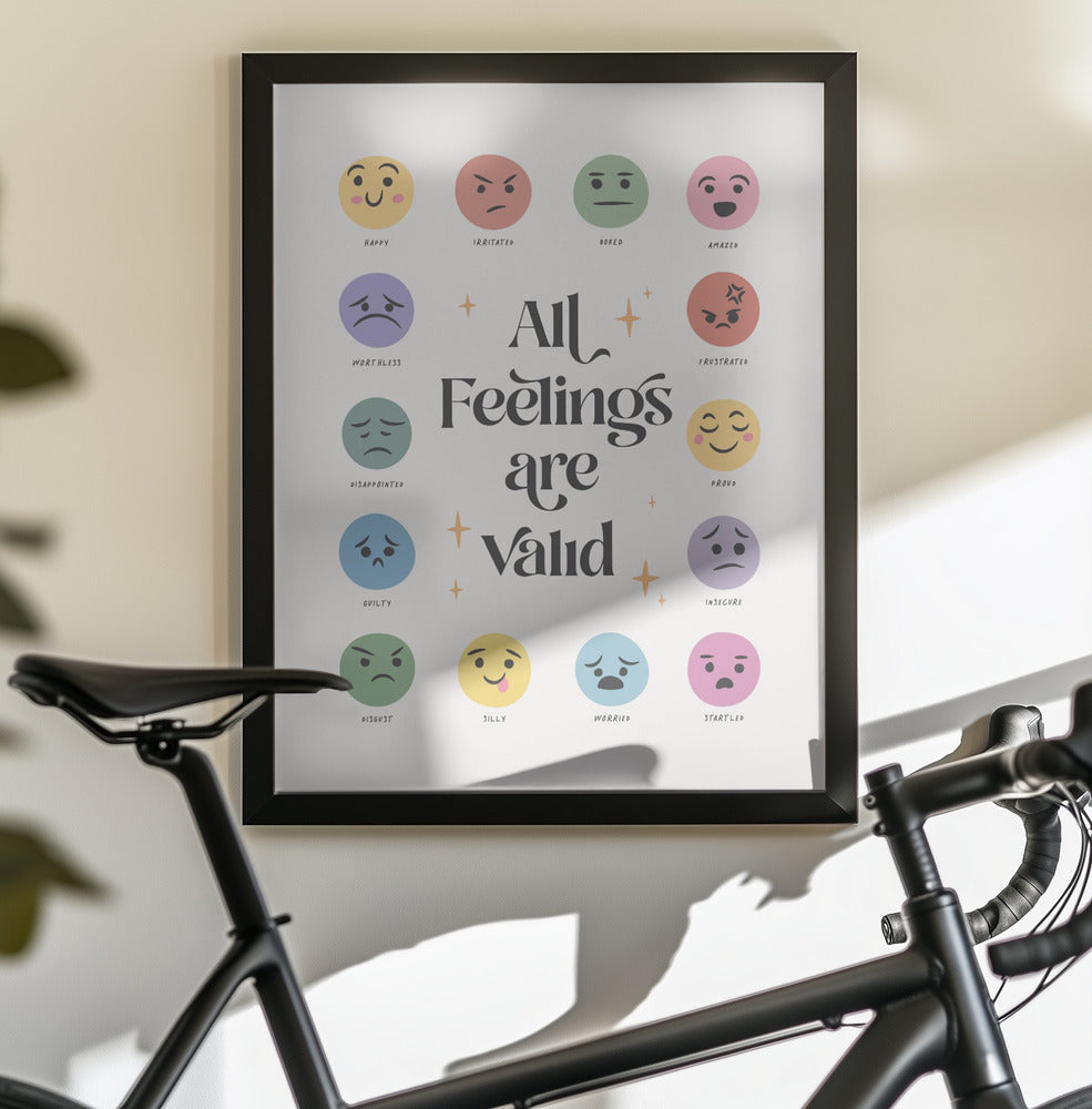 All Feelings Are Valid No2 - Poster / Art Print - interiör