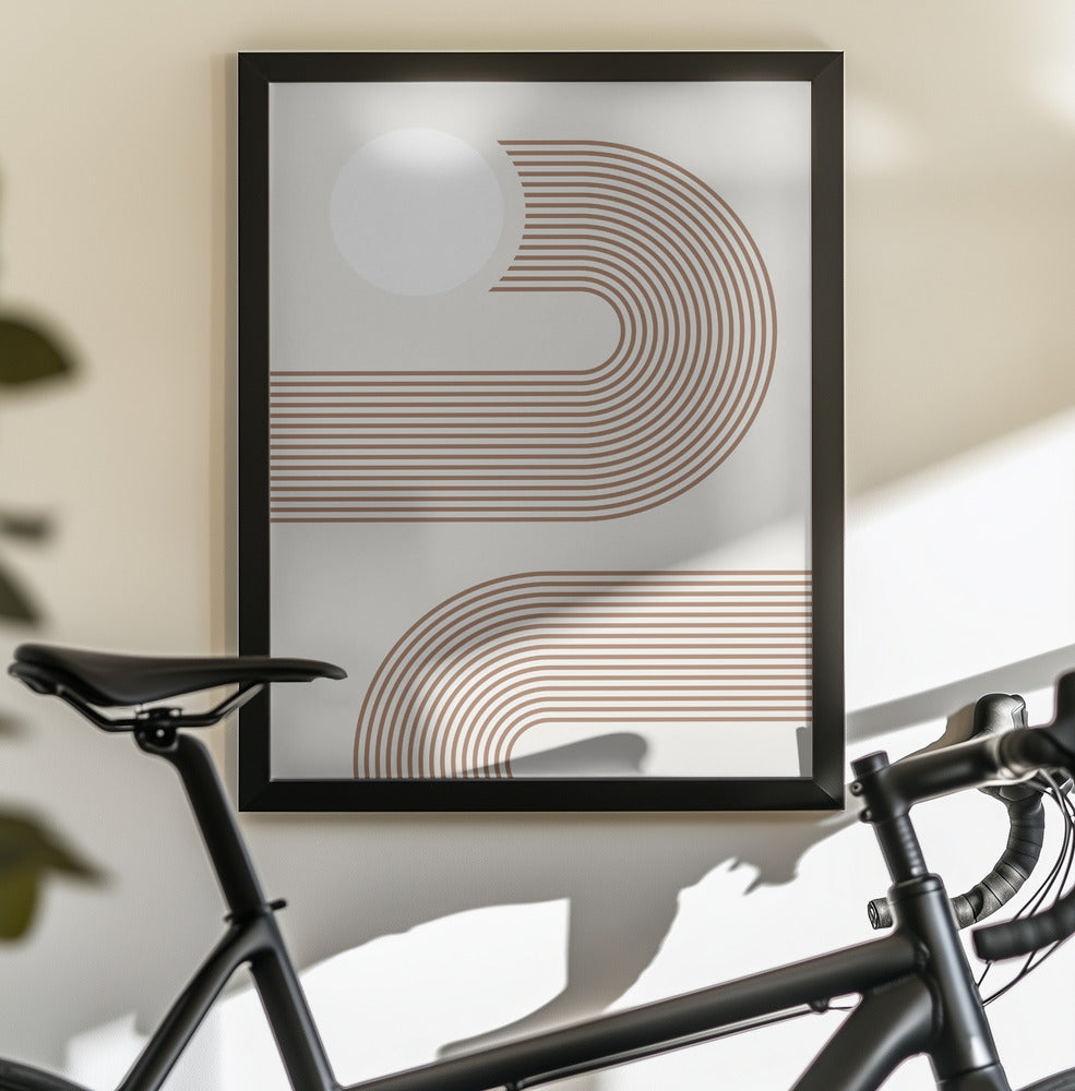 Beige Arc Poster No.2 - Poster / Art Print - interiör